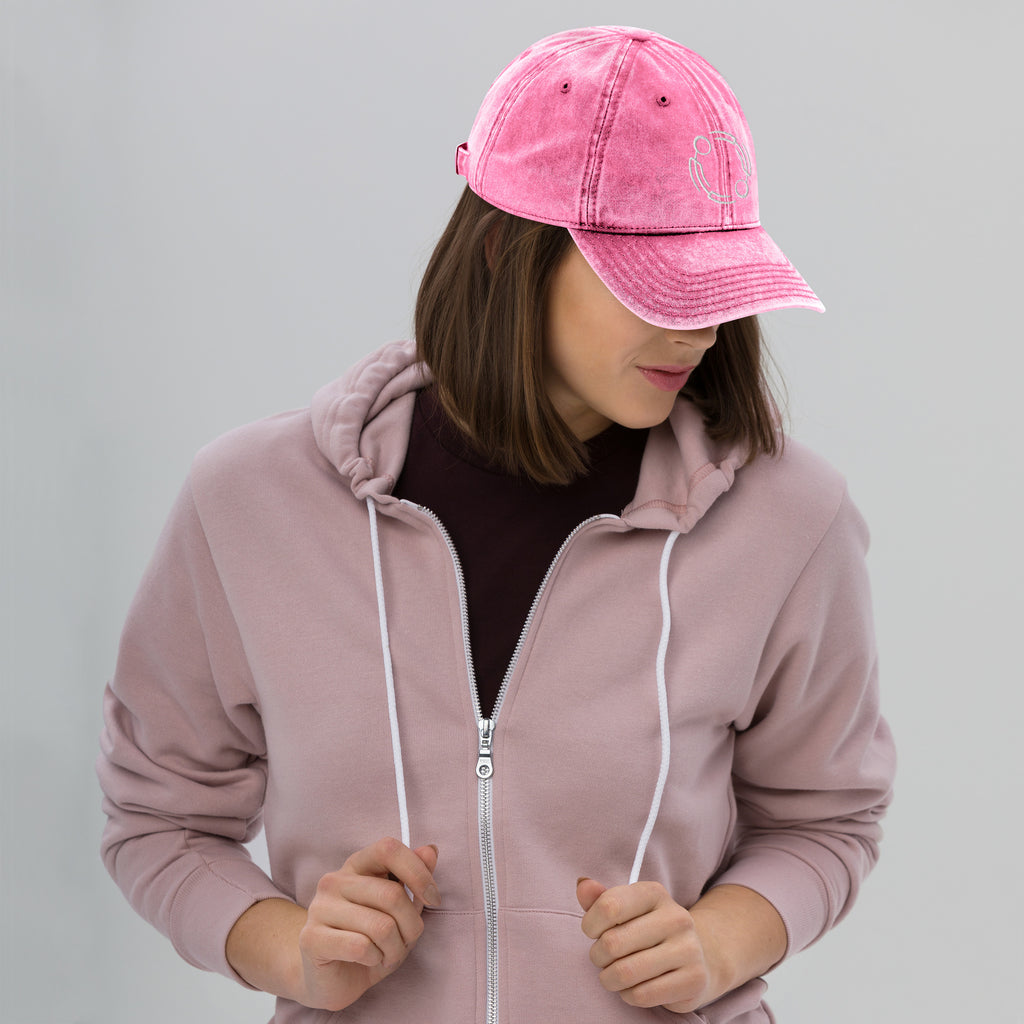 SOWASA vintage embroidered snapback cap - pink